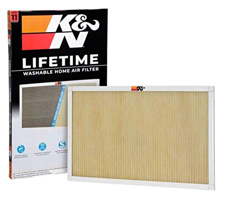 K&N Home Reusable Air AC Furnace Filter, 20x30x1