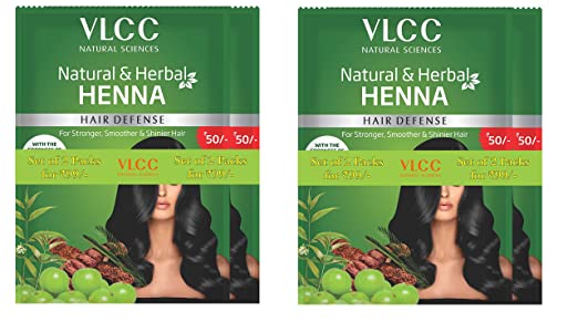 VLCC Natural and Herbal Henna with Amla and Shikakai Extracts (Pack of 2)