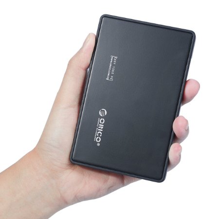 SISUN 2588US3 USB3.0 Tool Free 2.5" inch SATA hard drive hdd enclosure case(black/silver/red/blue/yellow available) (black)