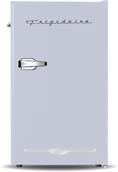 Frigidaire EFR376-MOONBM Retro Bar Fridge Refrigerator with Side Bottle Opener, 3.2 cu. Ft, Moonbeam
