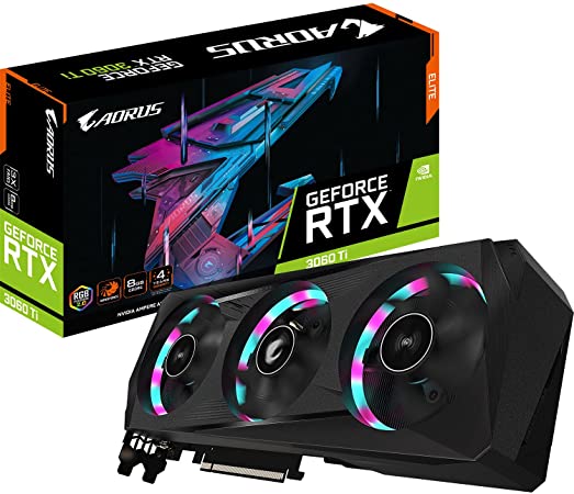 Gigabyte AORUS GeForce RTX 3060 Ti ELITE 8GB V2 LHR Graphics Card