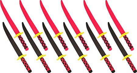 Foam Ninja Swords Set of 6 - Safe & Fun - by Trademark Innovations