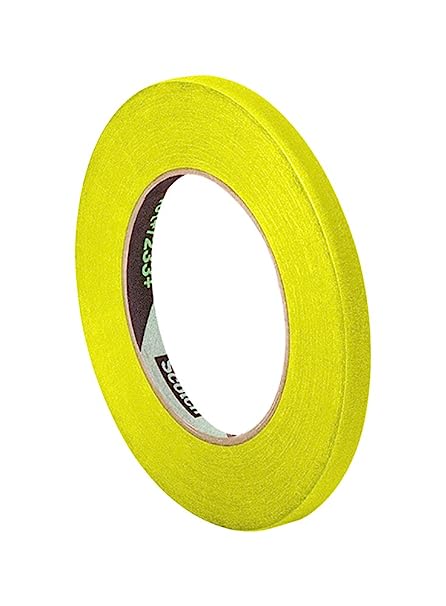 3M 301  0.375" x 60yd Performance Masking Tape 3M 301 , 0.375" Width x 60 yd. Length Roll, Yellow