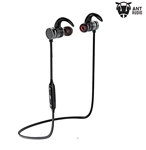 Ant Audio H23B In-Ear Bluetooth Sports Earbud Earphones with Mic (Black)