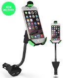 Car Mount EnergyPal HC84K Car Smartphone Holder with Dual USB 21A Charger With Over Charge and Over Current Protection