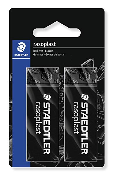 Staedtler Rasoplast 526B209BK2 Eraser 65 x 23 x 13 mm - Black