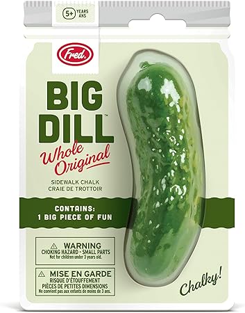 Genuine Fred BIG DILL, Pickle Sidewalk Chalk