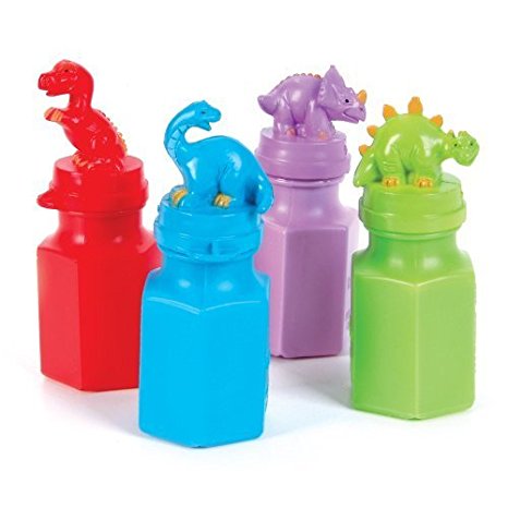 New! Dinosaur Bubble Bottles "24" Pack Fun Toy For Kids!