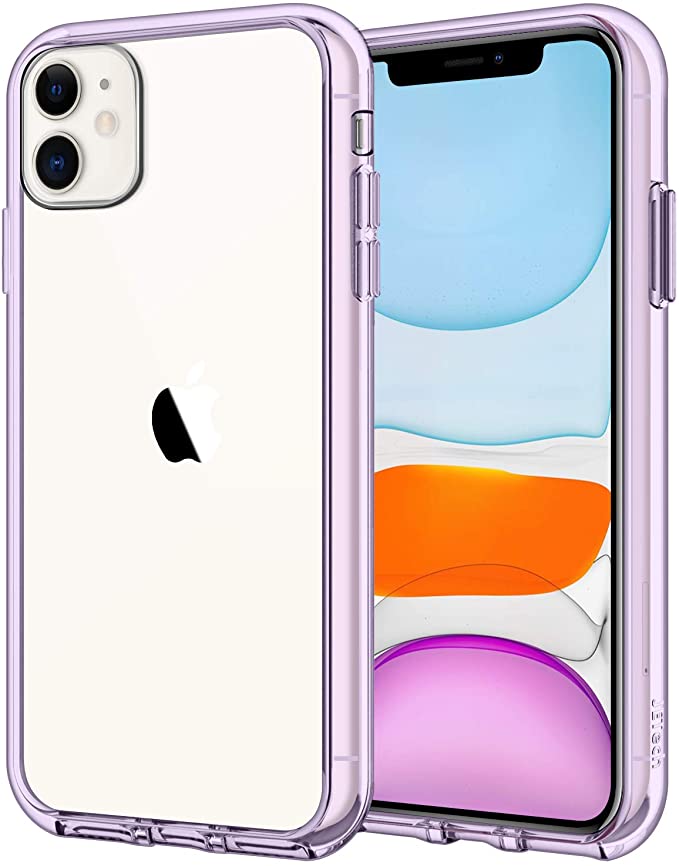 JETech Case for Apple iPhone 11 (2019), 6.1-Inch, Shockproof Bumper Cover, Anti-Scratch Clear Back, Purple