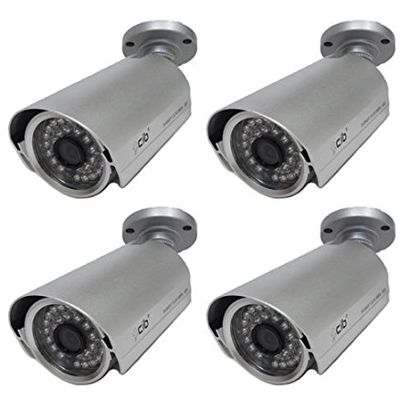 CIB CUC8795-4 Four 600TVL Outdoor CCD Bullet Infrared Day Night Security Came...