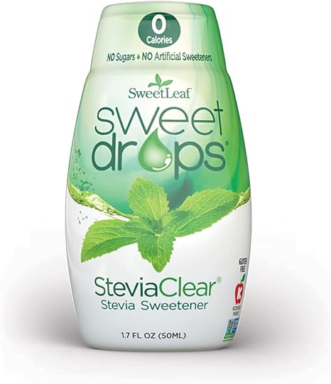 SweetLeaf Sweet Drops Liquid Stevia Sweetener, SteviaClear, 1.7 Ounce