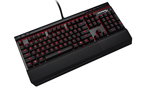 HyperX HX-KB2BR1-US/R1 Alloy Elite Mechanical Gaming Keyboard, Red LED, Cherry Brown