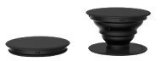 PopSockets Expanding Phone Stand and Grip - Works with all Smartphones Including iPhone and Galaxy Single PopSocket Black-Black-Black