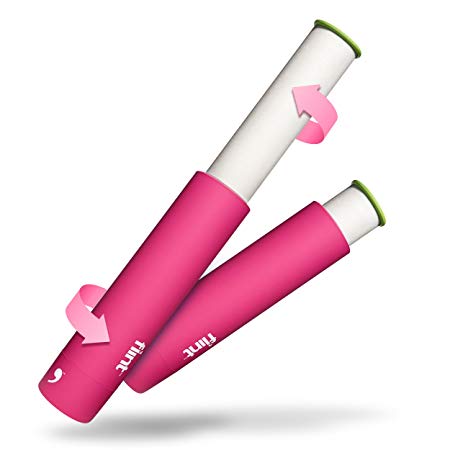 Flint Retractable Lint Roller Protects 30 Multi-Use Sheets When Closed, Compact and Stylish to Take Anywhere, Removes Lint, Dust and Pet Hair with One Swipe, Pink