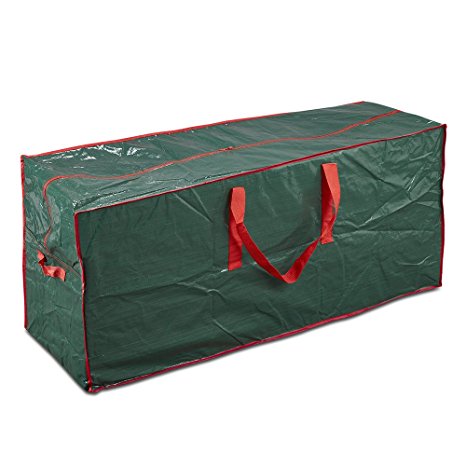 Artificial Tree Storage Bag By Propik Perfect Xmas Storage Container With Handles | 45” x 15” x 20” Holiday Tree Storage Case | With Sleek Zipper Perfect For Up To 7’ Tall Disassembled Trees (Green)