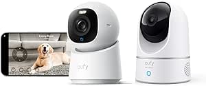 eufy Security Indoor Cam E220, Camera for Home Security,   Indoor Cam E30, Latest Generation, 4K UHD Security Camera, 360 Pan-Tilt