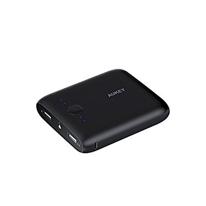 AUKEY Pocket 10000mAh Portable Charger with AiPower, Dual USB 3.1A Output for iPhone, iPad, Samsung Galaxy and More