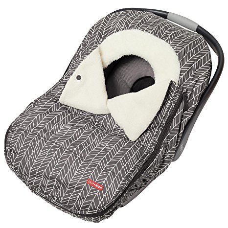 Skip Hop Stroll & Go Infant and Toddler Automotive Car Seat Cover Bunting Accessories, Universal Fit, Grey Feather