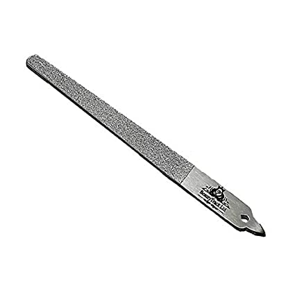 BeautyTrack Diamond Deb Foot Skin & Nail File 6" Light Weight Podiatry Chiropody Stainless Steel - Hand & Toenail File - Double Sided Diamond DEST Coded - Come with Pouch