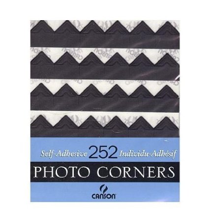 Canson Self-Adhesive Photo Corners Black (Pack Of 252)