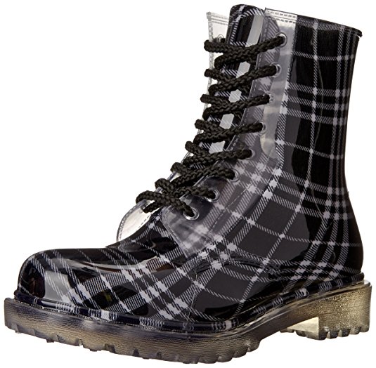 Dirty Laundry Women's Roadie Plaid Rain Boot