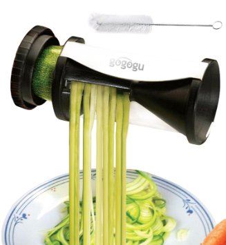 Gogogu Vegetable Spiral Slicer Vegetti Spiralizer Spiral Cutter for Healthy Vegetable Meals