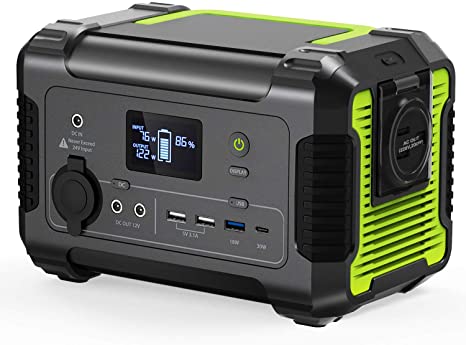 PAXCESS Portable Generator Power Station, 230Wh/62400mAh Emergency Backup Lithium Battery, 200W/110V US Standard AC Outlet, QC 3.0 USB,Type-C PD Port, 12V/24V DC for Home/Outdoor Camping Power Supply