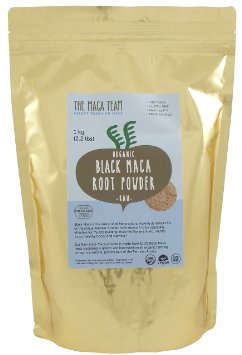Certified Organic Black Maca Root Powder - Fresh Harvest From Peru, Fair Trade, Gmo-free, Gluten Free, Vegan and Raw, 2.2 Lb - 111 Servings