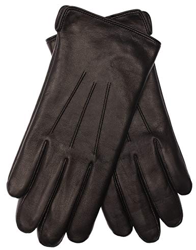 EEM Men leather gloves BEN made of lamb nappa leather, warm, elegant, classic, big sizes available