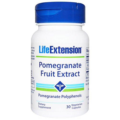 Life Extension Pomegranate Extract Vegetarian Capsules, 30 Count