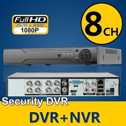 Logisaf 8ch Channel H264 Cctv Security DVR NVR Full 960H D1 Recorder Mobile Phone Remote Access