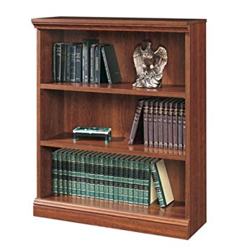 Sauder Camden County 3-Shelf Bookcase, Planked Cherry Finish