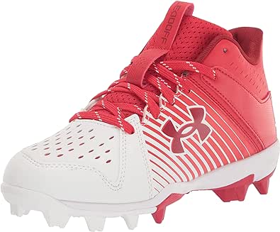 Under Armour baby-boy's Leadoff Mid Junior Rubber Molded Baseball Cleat Shoe