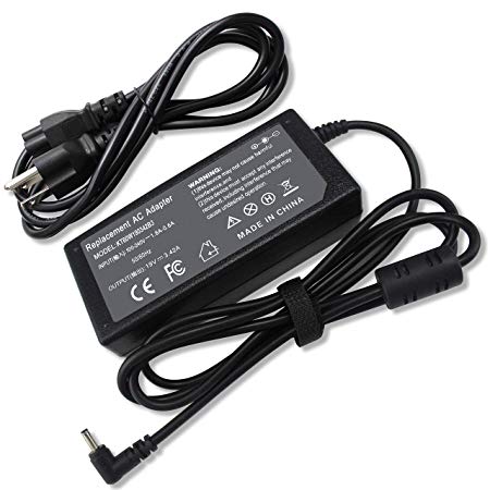19V 3.42A 2.15A 2.37A Charger Compatible with Acer Chromebook C720P C720 C740 15 14 13 R 11 CB3 531 431 C5FM CB5 132T 571 2103 2844 2625 C730E C740 C810 C910 Aspire S7 S5 R14 PA-1450-26 AK.045AP.061