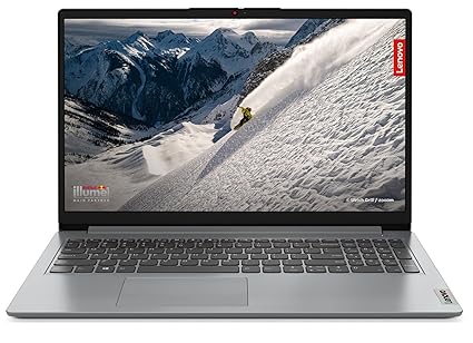 Lenovo IdeaPad 1 Intel Core Celeron N4020 14" HD Thin and Light Laptop (8 GB/256GB SDD/Windows 11 Home/1Yr Warranty/Cloud Grey/1.3Kg), 82V6005EIN