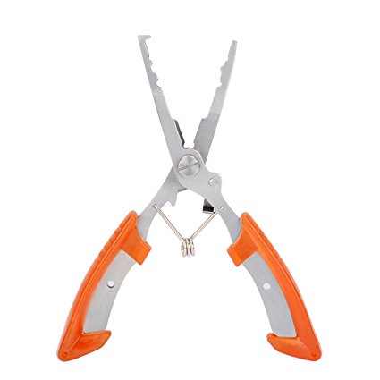 MadBite Multi Function Stainless Steel Fishing Pliers Scissors Braid Cutters Hook Removers Fishing Line Cutters