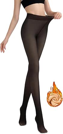 BTkviseQat Thermostrumpfhosen für damen,Strumpfhosen Damen Winter,Gefütterte Strumpfhose,Gefälschte Durchscheinend Plüschstrümpfe Pantyhose Wärmende Fleece Strumpfhose