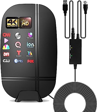 TV Antenna Indoor with Signal Booster TV Antenna for Smart TV and All Older TV's