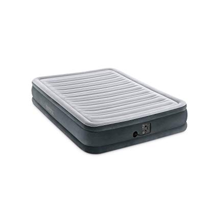 Intex Comfort Plush Mid Rise Dura-Beam Airbed with Internal Electric Pump, Bed Height 13"