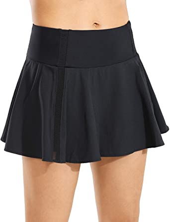 CRZ YOGA Women's Quick Dry High Waisted Tennis Skirt Pleated Sport Athletic Golf Skort with Pockets