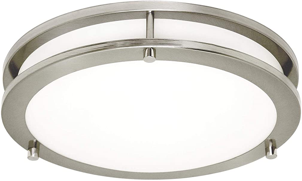 Sea Gull Lighting 7650893S-962 Mahone Medium LED Flush Mount Ceiling Fixture, Brushed Nickel