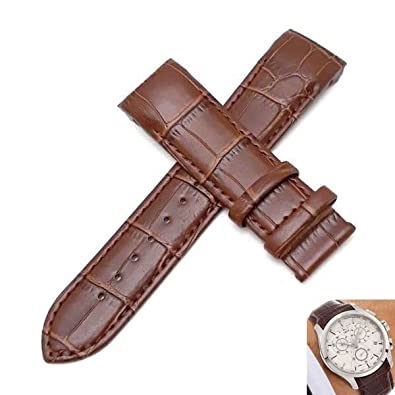 LineOn 22mm Leather Watch Band Strap Wristband (Without Clasp) Compeatible with Tissot Watche 22x20