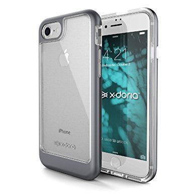 X-Doria Shock Absorbing Case for iPhone 7 (EverVue) Cool & Stylish Protective Shell - Protective iPhone 7 Case, Space Gray