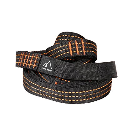 Terra Hiker Heavy Duty Hammock Straps in 100% Non-Stretch Polyester(Pack of 2)