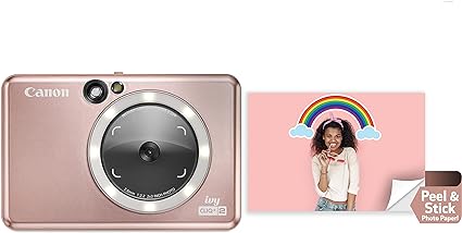 Canon Ivy CLIQ 2 Instant Camera Printer, Smartphone Printer, Rose Gold (4519C001)