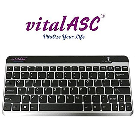 vitalASC KB10KA-S Ultra Slim Bluetooth 3.0 Keyboard (Silver) - NEW
