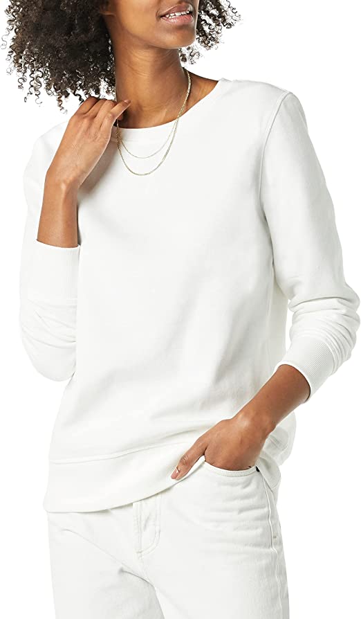 Amazon Essentials Womens French Terry Fleece Crewneck Sweatshirt