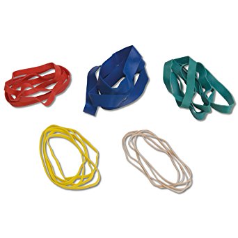 CanDo 10-1855 Hand Exerciser, Additional Latex Free Bands, 5 Pack Set