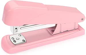 Stapler, Office Stapler, Desktop Stapler, Stapler for Desk(Pink)