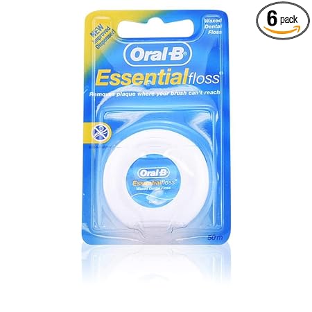 Oral-B Essential Dental Floss Regular 50 m 96171 (Pack of 6)